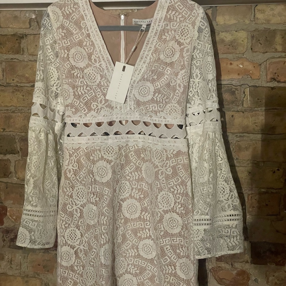 White lace dress